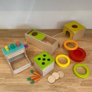Lovevery various wooden Montessori pieces